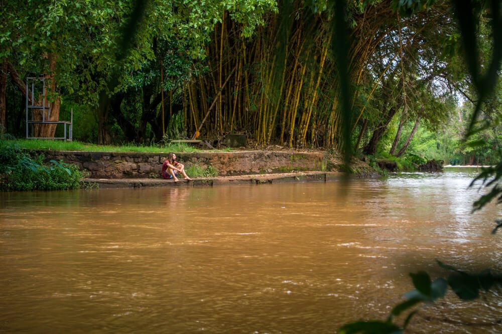 Relaxing Near River